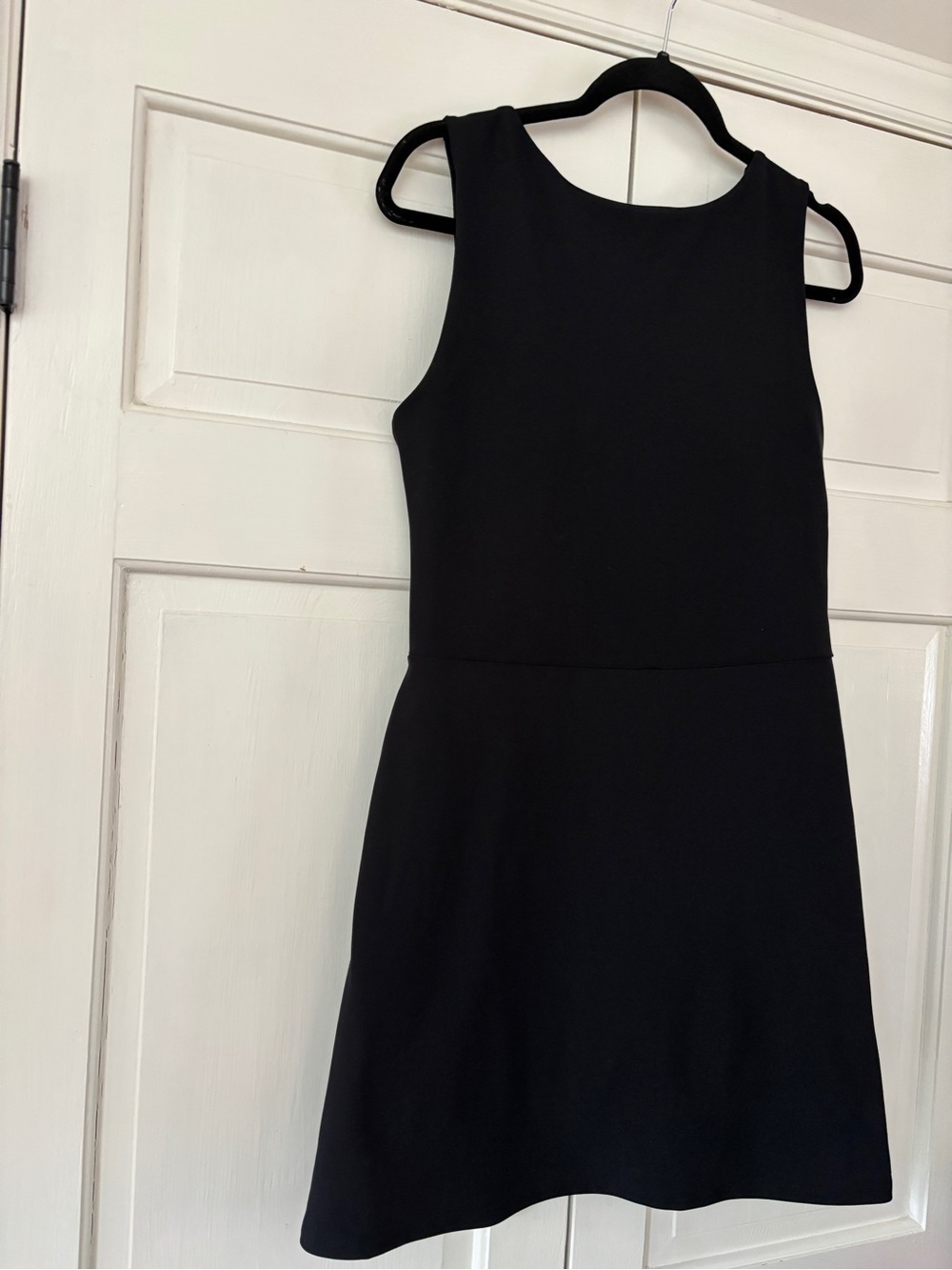Abercrombie & Fitch YPB SculptLUX Solid Black Mini Dress Tennis Prep Size Large - Picture 5 of 12